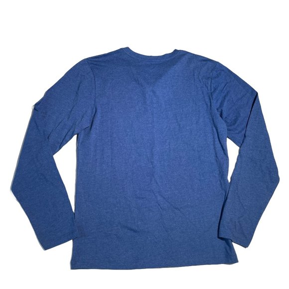 Mountain Ridge Long Sleeve Shirt Blue with Top Buttons Size Small - Picture 5 of 7